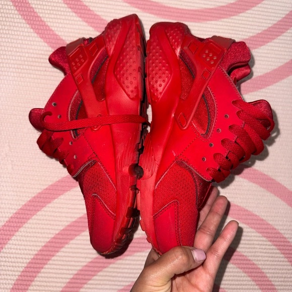 Nike Huarache Big Kids' Vibrant Red Sneakers - Picture 6 of 10